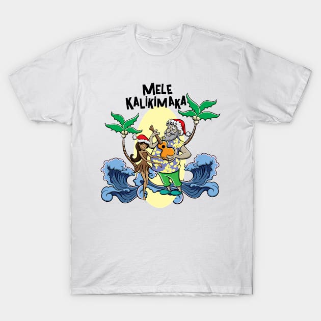 Mele Kalikimaka Haka Dance Maori Christmas Hawaii Xmas Gift T-Shirt by TellingTales